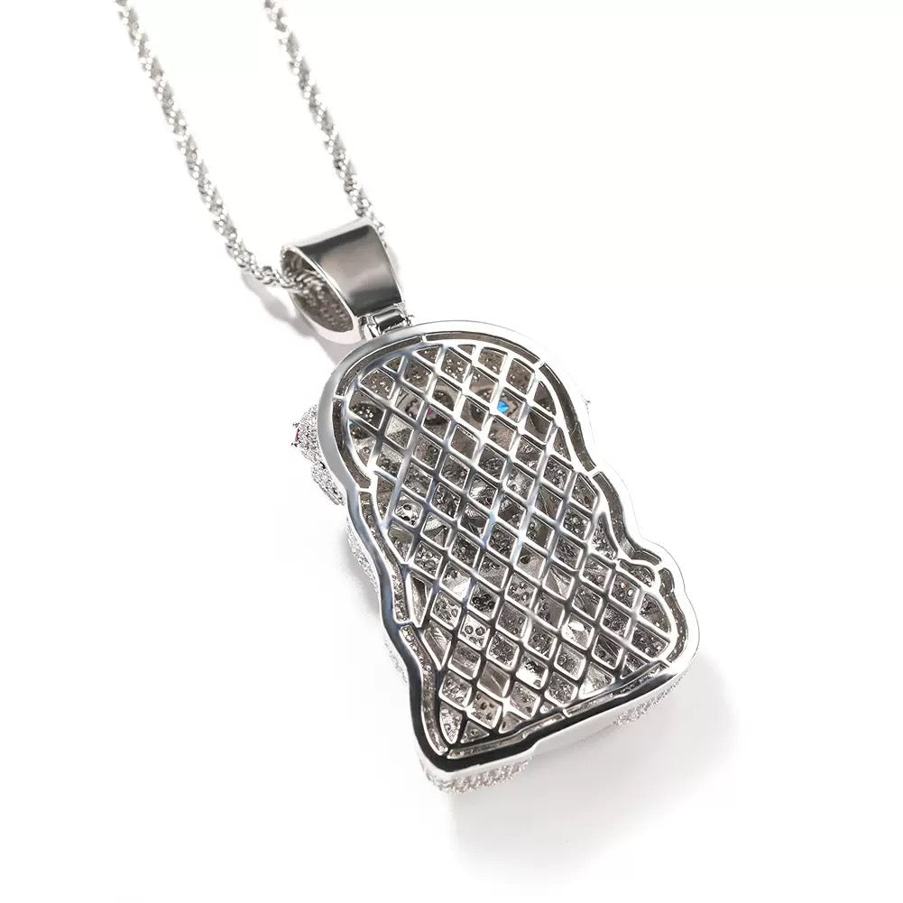 Luxury Iced 3D Jesus piece Pendant Necklace – Hip-Hop Style