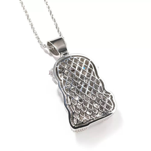 Luxury Iced 3D Jesus piece Pendant Necklace – Hip-Hop Style